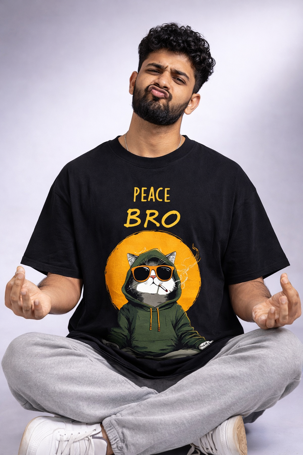 Peace Bro- Oversized Tshirt