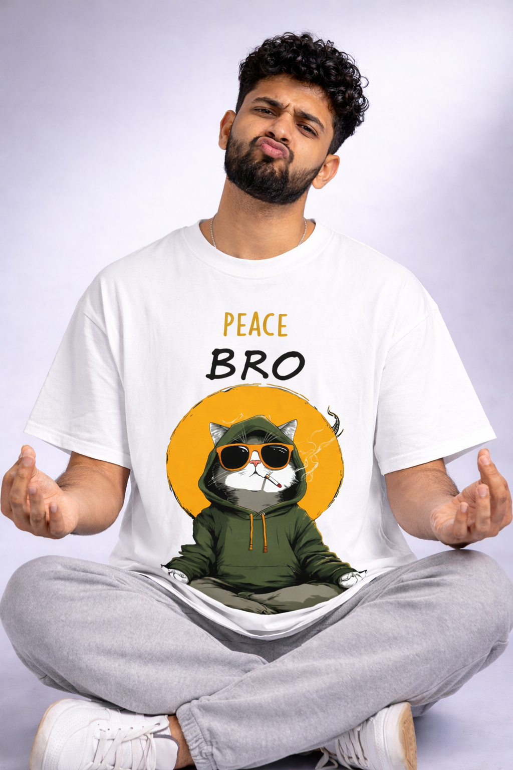 Peace Bro- Oversized Tshirt