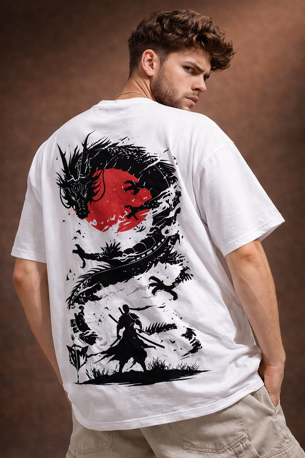 Majestic Print- Oversized tee