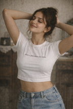 Plot Twist- Crop Top