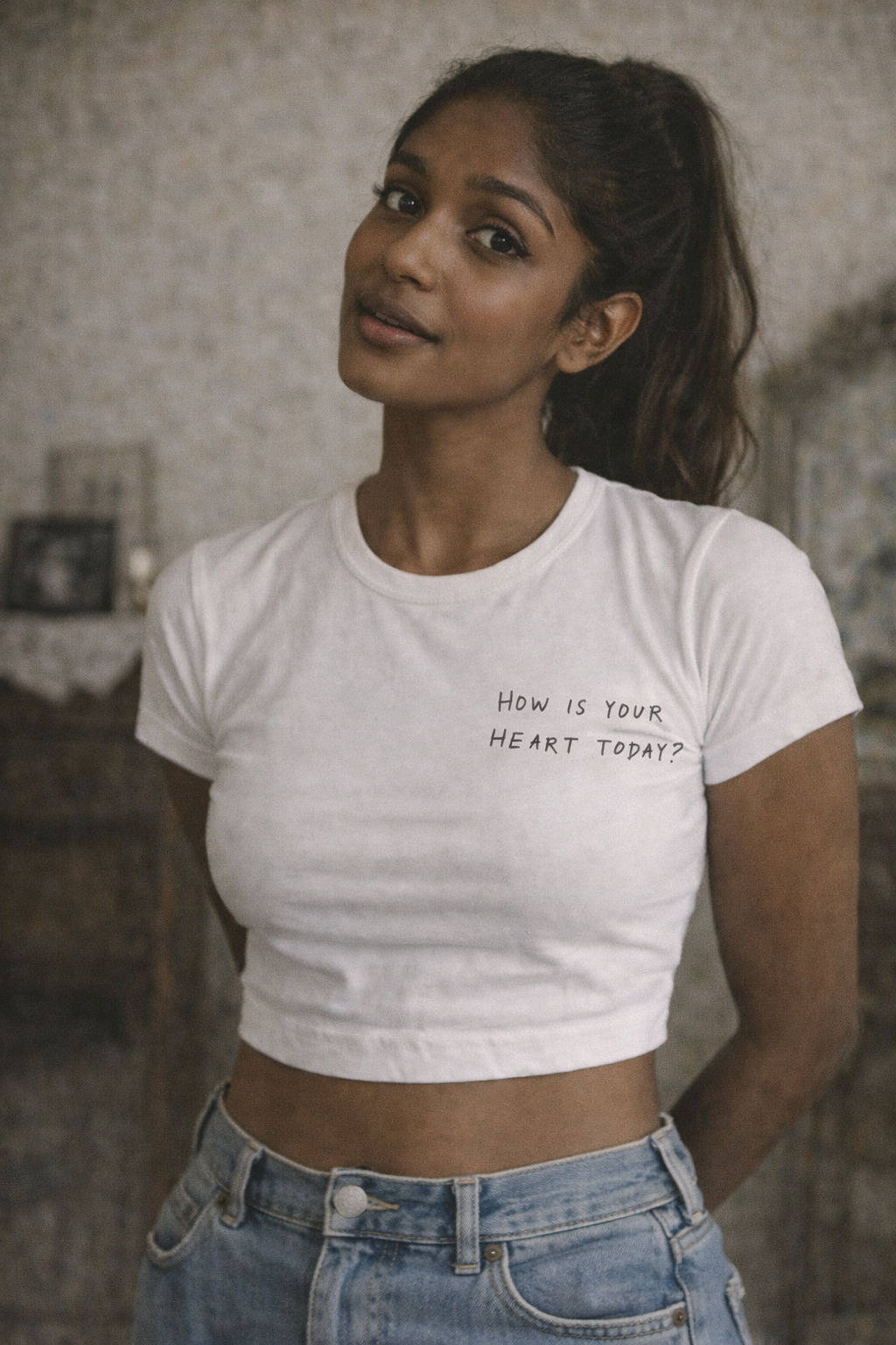 How's you day today?- Crop Top