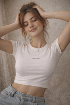 Stay you- Crop Top