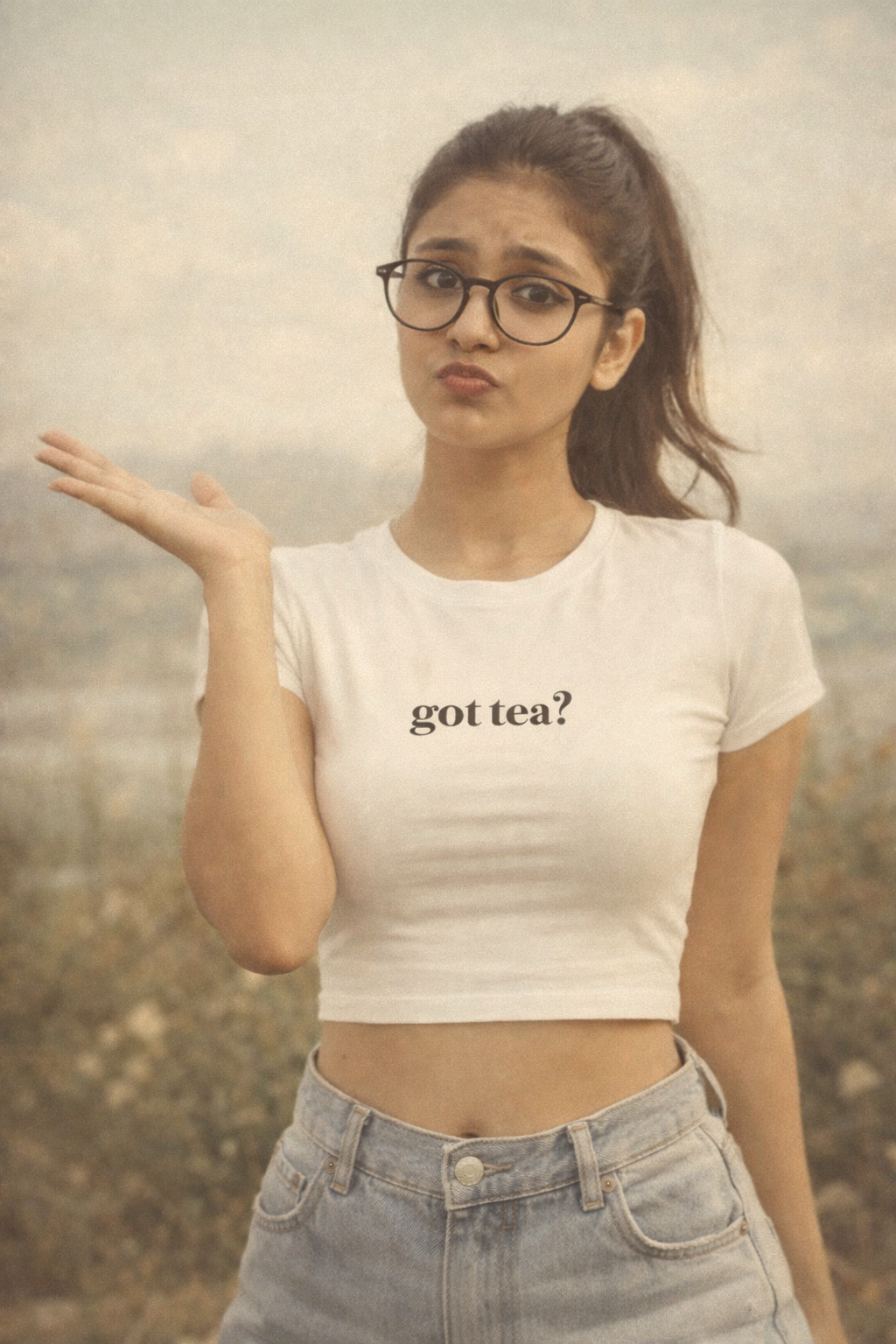 Got Tea?- Crop Top