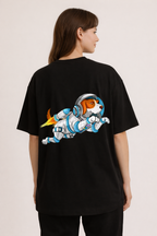 To The Moon - Oversized Graphic T-Shirt