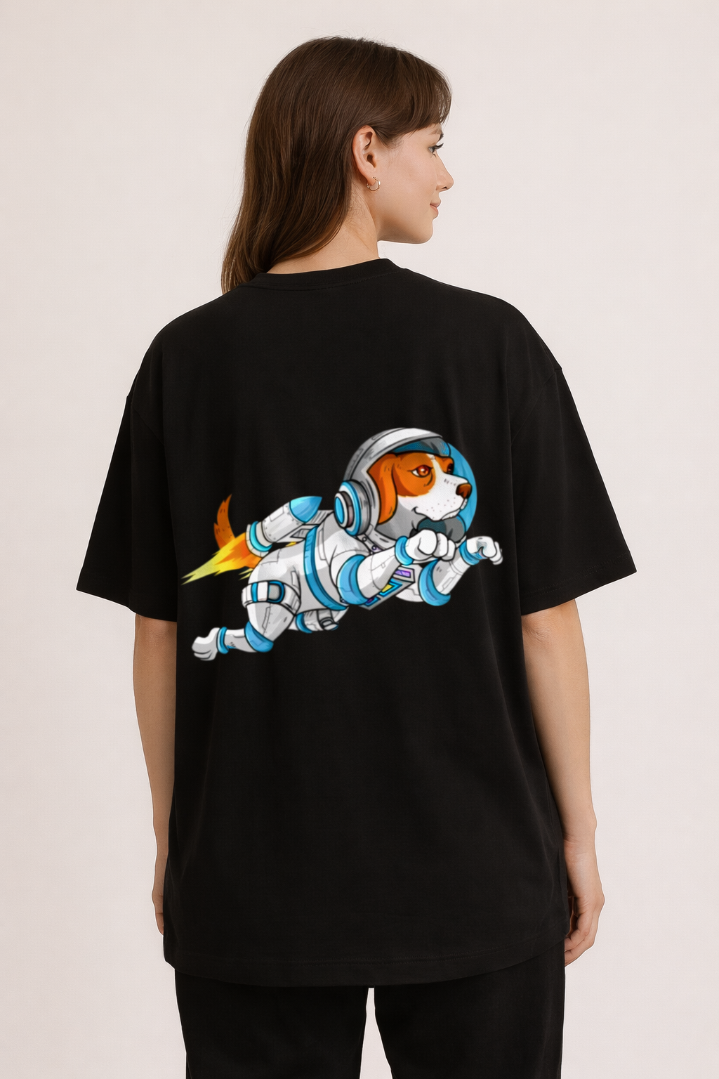 To The Moon - Oversized Graphic T-Shirt