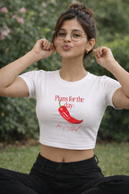 Plans For The Day? - Crop Top
