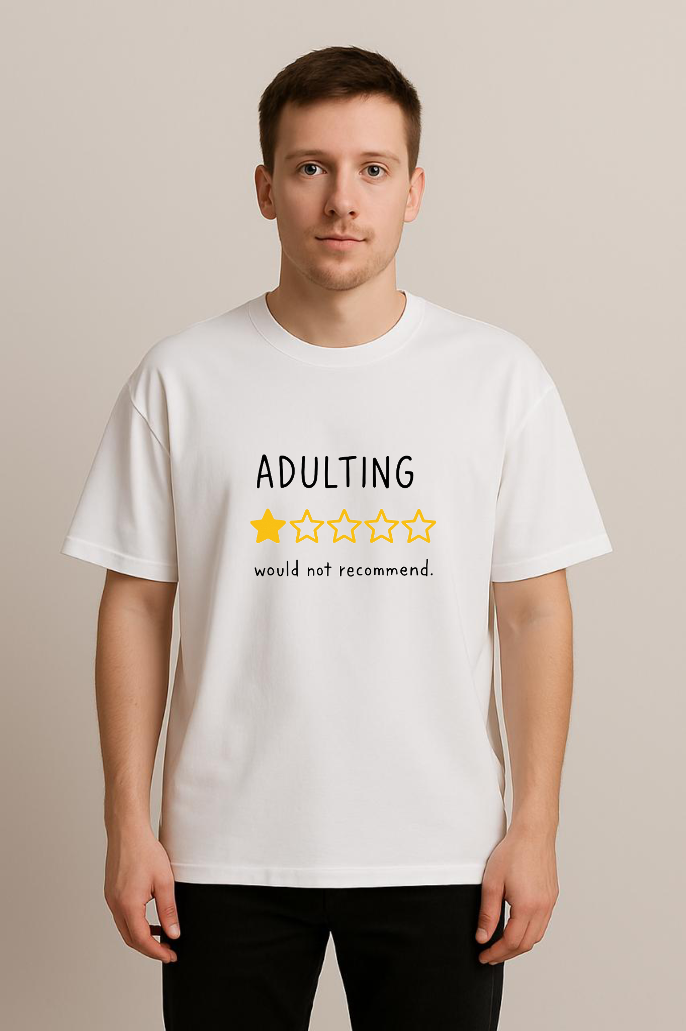 Adulting Alert- Oversized Tee