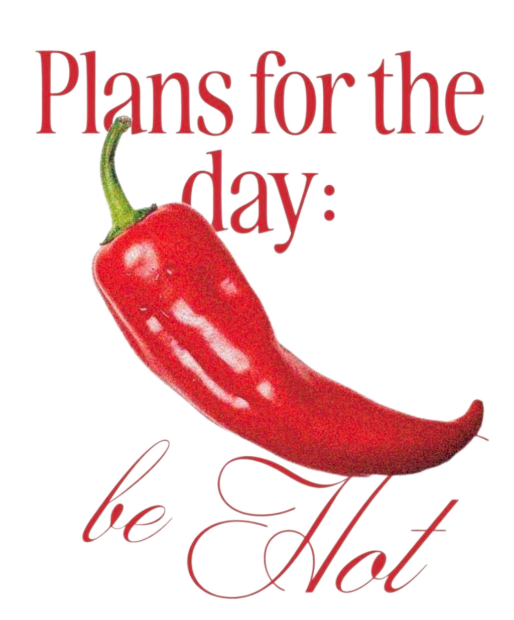Plans For The Day? - Crop Top